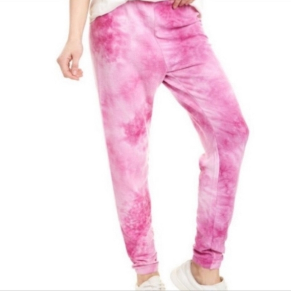 Wildfox Love Potion Tie Dye Jogger Sweat Pants S Pink - Picture 1 of 6